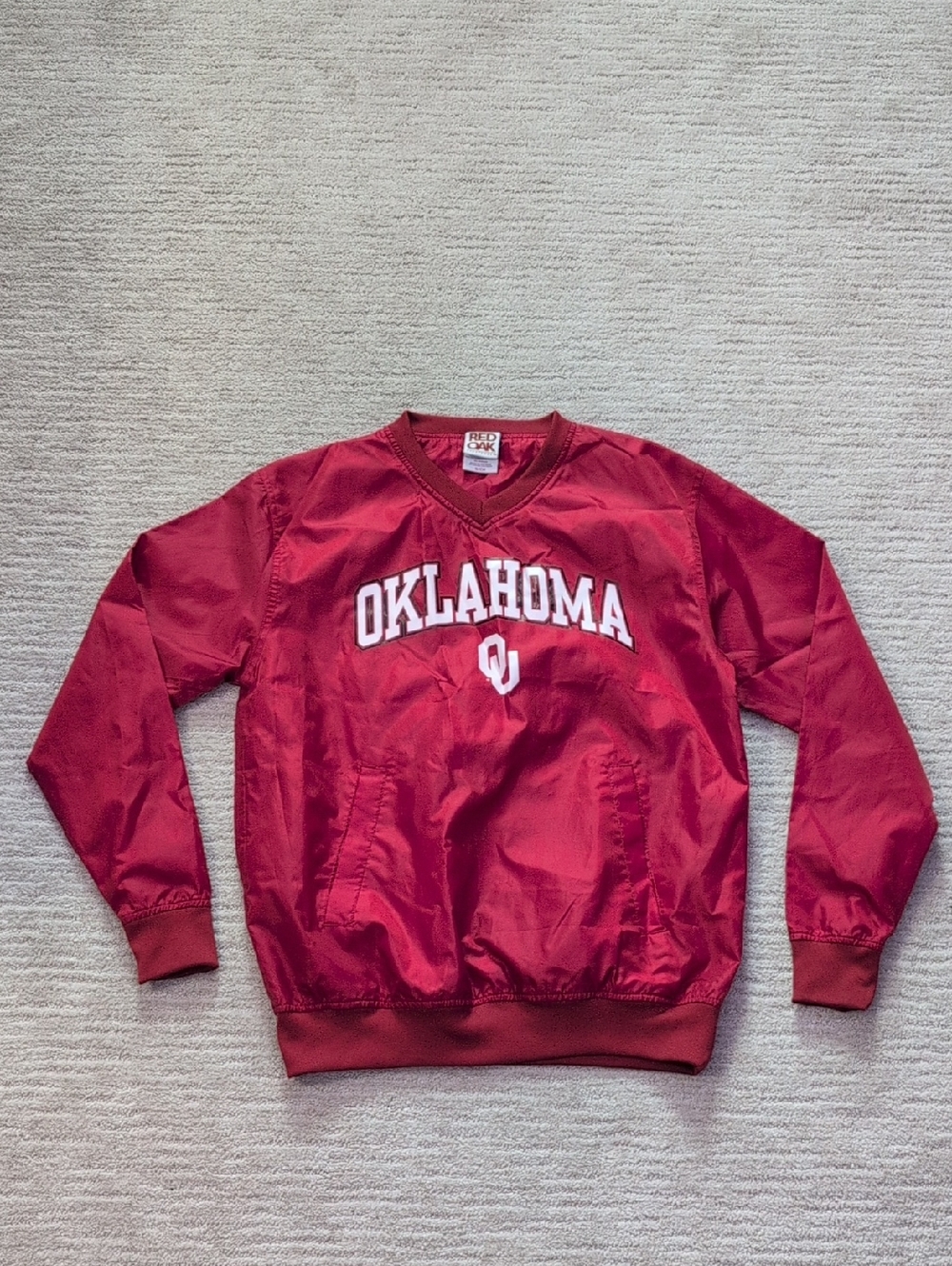 Oklahoma Sooners Red Oak Sportswear V-Neck Pullover - Red